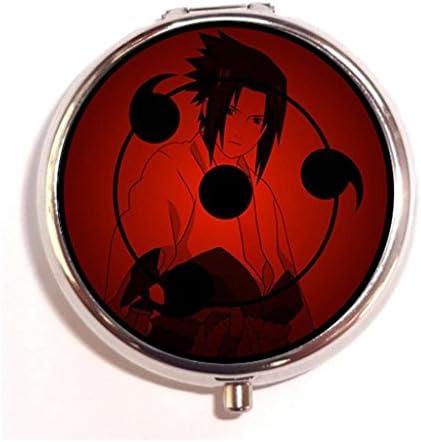 Ojo De Sasuke Sharingan Unique Stainless Steel Tablet Pill Box Holder Medicine Storage Organizer Case Container