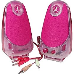 2-Piece AirWave 231 Multimedia Speaker System, Pink