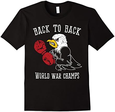Men's Back to Back World War Champs TShirt Large Black