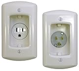 PowerBridge SSPBIW-6-WH Single Solution Flat Panel In-Wall Power Kit (Each, White)