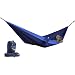 Grand Trunk Single Parachute Nylon Hammock (Navy/Lt. Blue)