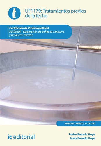 Tratamientos previos de la leche. INAE0209 (Spanish Edition)