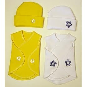 NICU Flowers Snuggler Wrap Set (Four preemie and newborn sizes!)