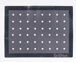 Elizabeth Karmel's Grill Friends 11-3/4-by-15-3/4-Inch Silicone Non-Stick Grilling Mat, Black