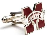 Mississippi State Bulldogs NCAA Logo'd Executive Cufflinks w/ Jewelry Box (1 Pair)