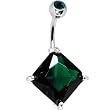 May 16mm Birthstone Color Belly Ring