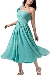 Corset   Waistline Knee Length One Shoulder Crystal Evening Dress 