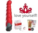 FunFactory Vibrator Heartbreaker G2 (Erdbeerrot) Luxus Paket inkl. Gleitgel & Liebeskugeln