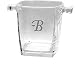 Culver Inc. Monogram B Glass Square Base Cooler / Ice Bucket