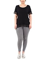 Girotondo Camiseta Manga Corta (Negro)