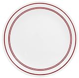 Corelle Livingware 10-1/4-Inch Dinner Plate, Classic Caf¿ Red