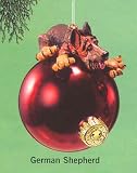 RUSS Wags To Whiskers German Shepherd Christmas Ornament #32922