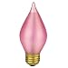 40 Watt - 1500 hrs - 120 Volt - Satin String Coral Pink Light Bulb - 4-3/8 in. Length - Medium Base - PQB L8596