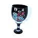 Don Ed Hardy Koi Fish Black Glass Blinged Chalice