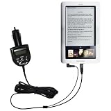 2nd Generation Audio FM Transmitter plus integrated Car Charger for the Barnes and Noble Nook Wi-Fi with Gomadic TipExchange Technology