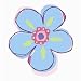 Doodle Flower Cutout Mural - Small