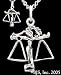 Sterling Silver Libra Necklace