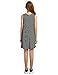 ROMWE Women's Striped O Neck Sleeveless Simple Loose Swing Dress Tunic Dress
