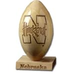 Nebraska Cornhuskers "N" 5/16 Scale Laser Engraved Wood Football