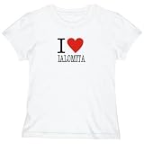T-Shirt Woman White  Love Classic Ialomita  Romania City