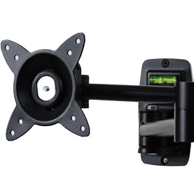 VideoSecu ML60B LCD Monitor Flat Screen Plasma TV Tilt&Swivel Wall Mount Black Color