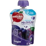 RevolutionFoodsOrganicMashupsSqueezableFruit,Grape,3.17-OunceSqueezablePouches(Packof24)