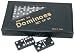 Toys : DOUBLE 6 Dominoes Black tiles with white dots in black vinyl case