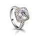 Fashion Plaza Cubic Zircon Engagement Ring R330