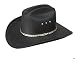 Black Straw Cattleman Style Cowboy Hat