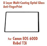 RainbowImaging Optical Glass LCD Screen Protector for Canon EOS 600D Rebel  ....