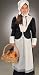 Pilgrim Girl Child Costume (Large)