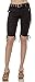 Helium London Womens Stretch Poplin Cargo Capri with Web Belt
