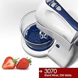 Miallegro 3070 Stand Mixer, 250 Watts, Glass Bowl, 5 Speeds plus Turbo hand-stand-mixer Miallegro 3070 Stand Mixer, 250 Watts, Glass Bowl, 5 Speeds plus Turbo