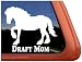 Draft Horse Mom Trailer Vinyl Window Decal Sticker