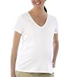 Liz Lange White Shortsleeve v-neck tee - XL