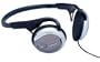 Aiwa HP-AJ50 Headphones with Folding Neckband (Smoke Grey, Gold Plated Plug)