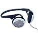 Aiwa HP-AJ50 Headphones with Folding Neckband (Smoke Grey, Gold Plated Plug)
