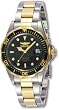 Invicta Men's Professional Diver GQ Black Dial 2-Tone Magnified Date Quartz Watch 8934