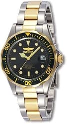 Invicta Men's Two Tone Professional Quartz Diver - Black Dial 8934