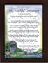 In honor of... My Faithful Companion Pet Prayer in 5x7 Walnut Frame