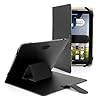Housse universel pour tablette PC 10" 10.1" 10.2" simi cuir style traditionnel etui support couleur noir ex. Android Tablet PC Tab Epad Apad, MID pad, SuperPad, Samsung Galaxy Tab 10.1 P7500 P7510, Tab 2 10.1" P5100 P5110, Galaxy Note 10.1 N8000, 10" Blackberry player book, 10" E reader book, Acer ICONIA A500 A501, Motorola XOOM MZ601 10" Advent Vega, etc