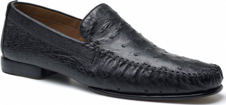 Mezlan Men's Rollini Animal Print Shoes,Black Ostrich,9.5 M