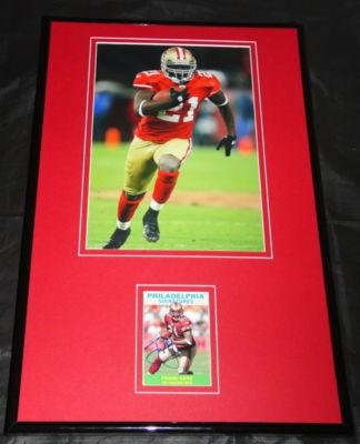 Frank Gore Signed Framed 11x17 Photo Display UDA 49ers - Framed NFL Photos, Plaques and Collages