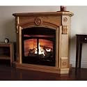 ProCom Vent-Free Natural Gas Fireplace - 40,000 BTU, Oak