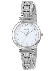 Timex Womens T2P2009J Elevated Classics Dress Silver-Tone Bracelet Watch