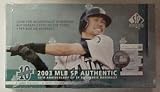 2003 SP AUTHENTIC BASEBALL CARDS HOBBY BOX