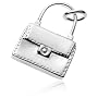 Sterling Silver Purse Charm