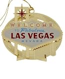 Baldwin Las Vegas Welcome Sign Christmas Ornament