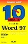 10 Minute Guide to Word 97