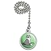 GRAPHICS & MORE Kawaii Cute Cat with Bird Feathers Ceiling Fan and Light Pull Chain